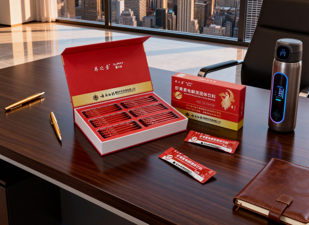 强强联手的虾青素新选：云南白药&times;爱尔发：虾青素电解质固体饮料